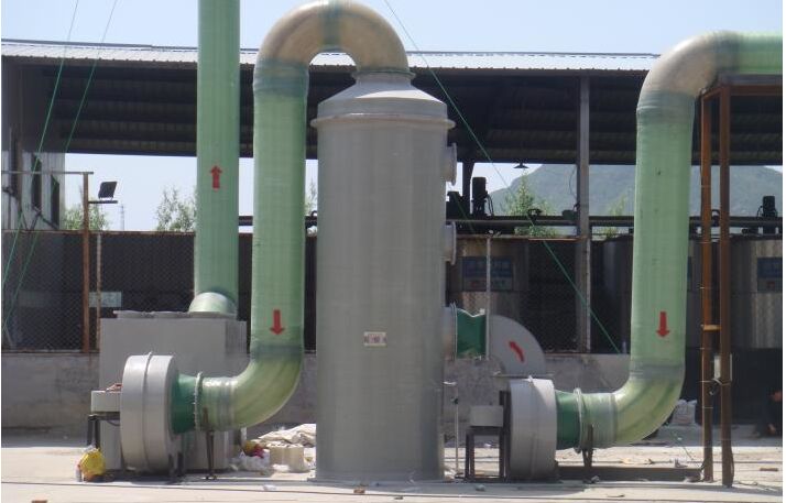 棗強(qiáng)玻璃鋼脫硫塔施工案例